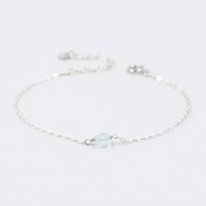 Nouveaux bijoux de mode Bracelet en argent sterling plaqué or aigue-marine pour femmes du fabricant indien Fournisseur en Inde - Product Image 2
