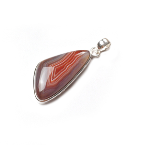 Colgante de Ágata Roja de Botsuana con Bisel de Plata 925, Gema de Forma Elegante para Mujer, Joyería Artesanal al por Mayor, Chapado en Oro, Estilo Bohemio - Product Image 2