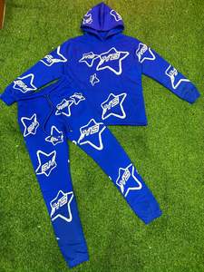 Wholesale Vintage 2025 Screen Printing <b>Women's</b> Winter <b>Sweatsuit</b> Zip-up Hoodie Elastic Waist Closure Flared Pants Lightweight - Product Image 6