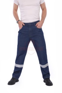 Pasokan pabrik FR celana Jeans NFPA 2112 penambangan keselamatan tahan api celana kerja untuk pria - Product Image 2