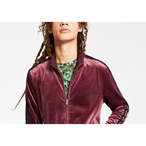 INC International Concepts Giacca da uomo in velluto rosso XS con collo alto, felpa autunnale tinta e lavorata - Product Image 2