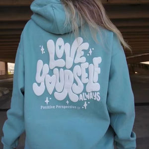 Sudadera Deportiva de Invierno Transpirable de Poliéster/Algodón con Estampado Digital y Bordado para Mayor Comodidad - Product Image 1