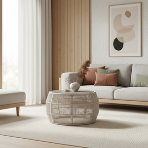 Table basse rectangulaire en bois massif de style moderne du milieu du siècle, couleur bois naturel, pour la maison, l'hôtel, le bureau, le salon - Product Image 3