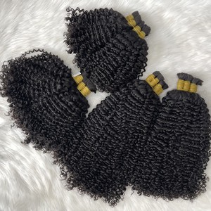 VENTE EN GROS EN VRAC ONDULÉ BOUCLES NATUREL NOIR ET COULEURS CUTICULE ALIGNÉ VRAI VIETNAMIEN EXTENSIONS DE CHEVEUX HUMAINS POUR SALON - Product Image 1