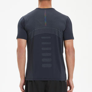 Nouveauté T-shirt 100% coton pour homme style Hip Hop Logo personnalisé avec épaules tombantes surdimensionnées manches courtes tissées vierges - Product Image 3