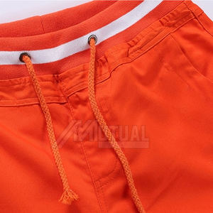 Pantalones cortos casuales de algodón suave para hombre con cintura elástica Pantalones cortos para hombre para el hogar o estilo callejero Venta en línea - Product Image 3