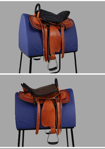 Coussin de selle équestre touristique confortable, absorbant la transpiration, <span class=keywords><strong>tapis</strong></span> <span class=keywords><strong>d</strong></span>'équitation confortable et amortissant les chocs pour l'équitation récréative et les obstacles - Product Image 2