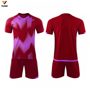 Camiseta de fútbol deportiva personalizada para hombre, conjunto de uniforme de fútbol, kit completo de poliéster transpirable con logotipo impreso - Product Image 2