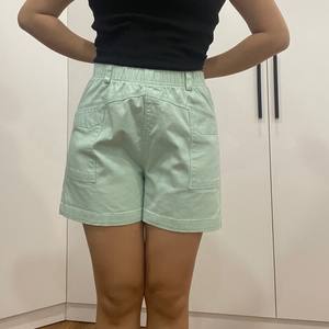Casual sólido Regular ecológico Khakis 95% algodón 5% Spandex OEM servicio Cargo Shorts Vietnam corto ropa de mujer - Product Image 5