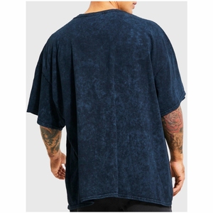 เสื้อยืดสำหรับผู้ชายเสื้อยืดผ้าฝ้ายโอเวอร์ไซส์สำหรับผู้ชายเสื้อยืดวินเทจซักได้ลำลองแขนสั้นทรงหลวม - Product Image 2