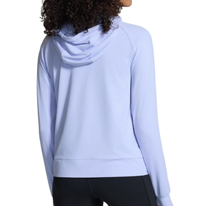Polyester/Cotton Knitted Winter <b>Lightweight</b> <b>Hoodie</b> Women Breathable Quick Dry Stretch Long Sleeve Workout Training Top Running - Product Image 3