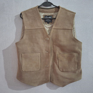 Chaleco de Cuero Genuino para Mujer, Superventas 2025, Elegante, con Botones y Borlas, Prenda Exterior Nueva - Product Image 1