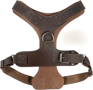 Harnais de chien en maille rembourré à la mode en cuir PU de style japonais en gros pour petits/moyens/grands chiens-Durable et respirant - Product Image 6