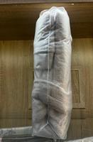 Sac d'emballage pour peignoir en PVC givré imperméable avec soufflets latéraux et boutons-pression |   Pochette de rangement translucide mate pour textiles de maison |   Lourd