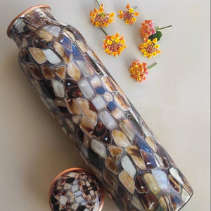 ขวดน้ำทองแดงพร้อมกล่องของขวัญขวดน้ำทองแดงเคลือบเงาแบบพรีเมี่ยม - Product Image 1