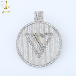 Nouveautés Dernière conception VVS Moissanite Diamant Double Croix Christian Hip Hop Pendentif Pour Hommes Femmes - Product Image 5
