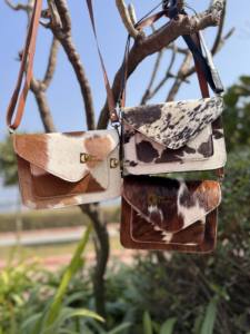 Sac à bandoulière en cuir véritable de vachette, fourrure, élégant, nouvelle arrivée, sac à main, fourrure de vache, bohème, sac multi-usages pour femmes - Product Image 5