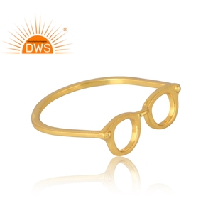 Anillo de Plata de Ley 925 chapado en oro de 18 quilates, joyería fina Demi para mujer, regalo para ella - Product Image 4