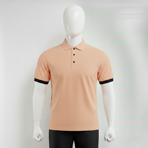 Camiseta polo premium para hombre, manga corta, tela de algodón transpirable, corte ajustado, estilo casual moderno, para verano. - Product Image 5