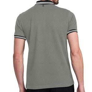 Polo rayé hommes mode Polo T-shirt été à manches courtes hommes coton blanc Polo chemise - Product Image 6
