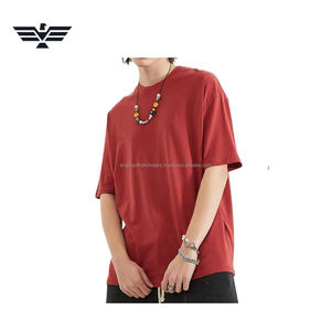 Camisetas de Jersey para Hombre, Corte Regular, 100% Algodón Tejido, Logotipo Personalizado Impreso, Antiencogimiento, Más Vendidas, Diseño Sólido, 200 Gramos, 2026 - Product Image 4