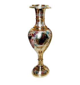 Tendance Moderne Fantaisie Fleur Vase Personnalisé Fer Métal Exportation Fournitures À La Main En Laiton Fait Fleur Stand - Product Image 3