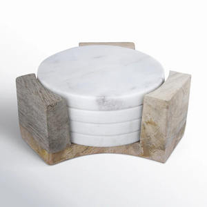 Posavasos para servir té de piedra de mármol de calidad Superior de estilo americano disponibles para compradores a granel Origen DE LA India - Product Image 3