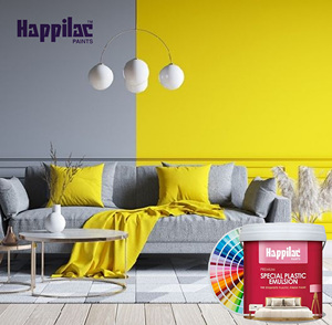 Peinture émulsion en plastique acrylique avancée pour la décoration intérieure Brosse d'application facile pour le revêtement liquide de peinture de mur et de plafond - Product Image 2