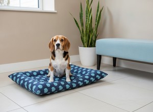 Lit pour animaux de compagnie Amistar en tissu Oxford de luxe 90x60 cm pour chats et chiens de taille moyenne - Product Image 4