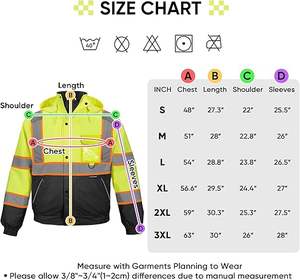 Vestes de travail réfléchissantes de haute qualité pour hommes, vestes à haute visibilité pour hommes - Product Image 3