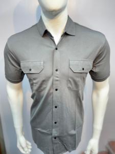 Tout nouveau t-shirt décontracté pour hommes respirant doux et confortable t-shirt teint en fil - Product Image 5