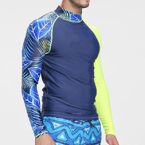 Prix pas cher Imprimer RashGuard Hommes Compression T-shirts Protection UV MMA Rash Guard t-shirt Haute Élastique Hommes Fitness À Manches Longues - Product Image 3