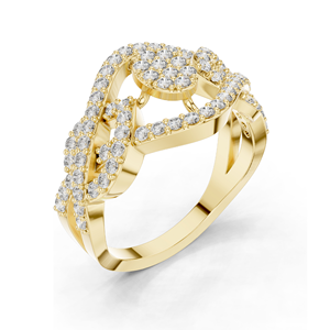 Bague en diamant de laboratoire 0,612 CT pour femmes, clarté VVS-VS EF, or 18 carats, 14 carats, 10 carats et argent 925, or rose, or jaune, or blanc - Product Image 4