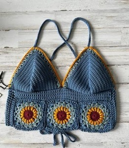 Ropa de playa informal de ganchillo hecha a mano para mujer, de estilo Bikini traje de baño, sensualidad artesanal de la India para ropa de vacaciones, OEM personalizado - Product Image 6