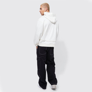 Top Tendance Hommes Blanc 400 GSM Polaire Élégant Hoodies À Vendre Hommes Surdimensionné Hoodies Custom Made Hoodies - Product Image 4