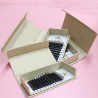 Extensiones de Pestañas de Seda de Cachemira Negra Mate Premium - Pestañas Individuales Hechas a Mano, Veganas y Libres de Crueldad Animal