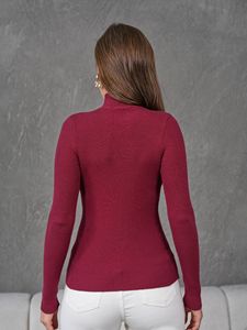 Women Turtleneck Sweater Long Sleeves Fit Warm Custom Make Multicolored Pullover - Product Image 4