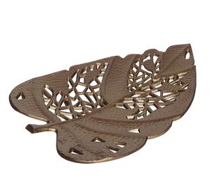 Stocké en aluminium en forme de feuille décor à la maison plateau haut de table sec Dessert noix gâteau Biscuits bonbons plateau de service pour les fêtes - Product Image 5