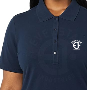 Polos de mujer de moda 100% algodón hechos a medida para una comodidad elegante del fabricante de Pakistán - Product Image 2