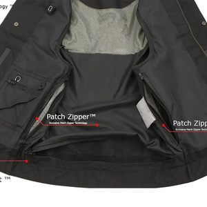 Gilet en cuir pur en détresse marron véritable en peau de mouton fait à la main col élégant fermeture éclair Slim-fit Biker Racer gilet en cuir - Product Image 5