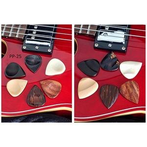 Plectres de guitare en corne et os de buffle blond, forme goutte d'eau, accessoire d'instrument de musique fait main pour guitares acoustiques et électriques - Product Image 4
