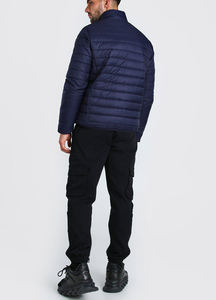 Oem Wholesale Casual Street Winter Detachable Hood Puffer <b>Coat</b> Jacket Custom Waterproof Ripstop Down Puffer Jacket <b>for</b> <b>Men</b> - Product Image 2