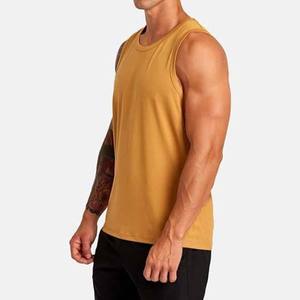 เสื้อกล้ามคอกลมสีเหลืองมัสตาร์ดสำหรับผู้ชาย แบบสวมใส่สบาย ระบายอากาศได้ดี ผลิตจากผ้าโพลีเอสเตอร์ถัก ทรงสปอร์ต - Product Image 2