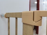 Barrière de sécurité pour bébé et animaux domestiques en métal, à verrouillage automatique, double protection, entrée facile, largeur extensible, certifiée EN 71 EN-1930, pour salle de bain/salon