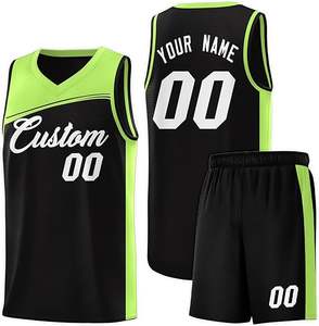 Conjunto de uniforme de baloncesto personalizado talla grande entrega rápida OEM camiseta sublimada ligera de secado rápido transpirable - Product Image 1