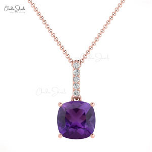 Poinçonné 1.50 CT Naturel Rhodolite Grenat Dangle Charme Pendentif 14k Blanc Or Massif Diamant Dames Pendentif B2B Offres De Gros - Product Image 5