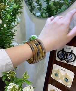 Cuerno Natural Cuerno de búfalo Brazaletes Brazalete Pulido Cuerno Pulseras para mujeres Boho Joyería Accesorios de moda por f s i - Product Image 4