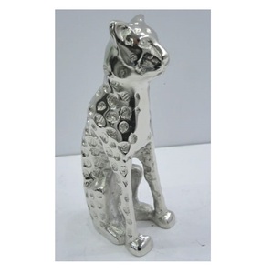 Escultura de aluminio plateado con diseño de conejo para decoración de restaurante, escultura de aluminio de mesa para decoración de oficina - Product Image 6