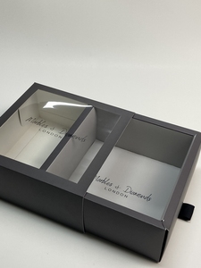 Hộp quà cứng cáp có cửa sổ, in logo tùy chỉnh, bao bì sang trọng dành cho thương hiệu trang sức, đá quý, kim cương, trưng bày cao cấp tại <span class=keywords><strong>London</strong></span> - Product Image 6