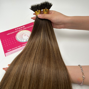 Super doble dibujado Dubai Color 16 pulgadas Nano anillo extensiones de cabello humano 100% cabello humano crudo vietnamita - Product Image 3